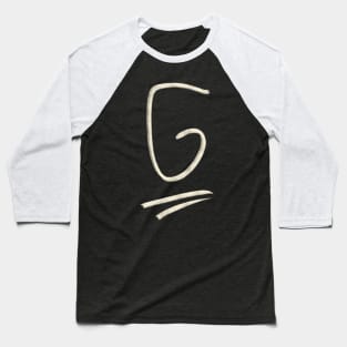 Hand Drawn Letter G Baseball T-Shirt